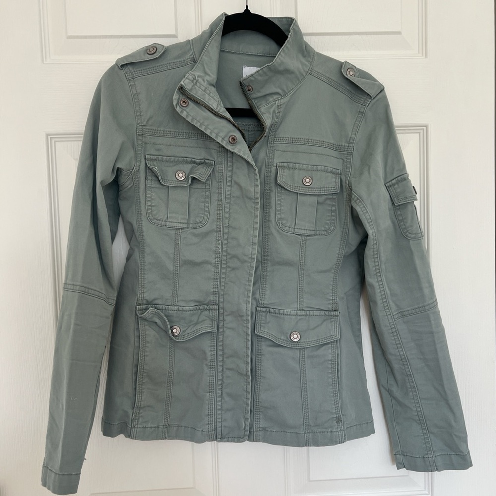 Kensie Jeans Utility Jacket – Sage Green – Size Small